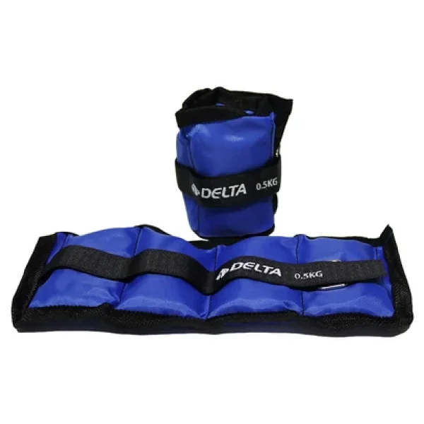 Delta 0,5 Kg X 2 Adet Toplam 1 Kg El Ayak Bilek Kas Güçlendirici Ağırlık Seti Kum Ağırlık Torbası - Görsel 3