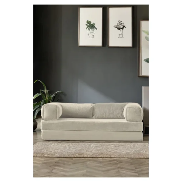Modalife Legoom Açılır Kanepe Yatak Olabilen Rahatlama , Aktivite Koltuğu, Krem - Görsel 4