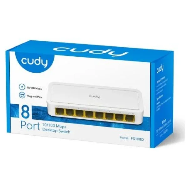 Cudy Fs108d 8 Port 10/100 Mbps Switch - Görsel 6