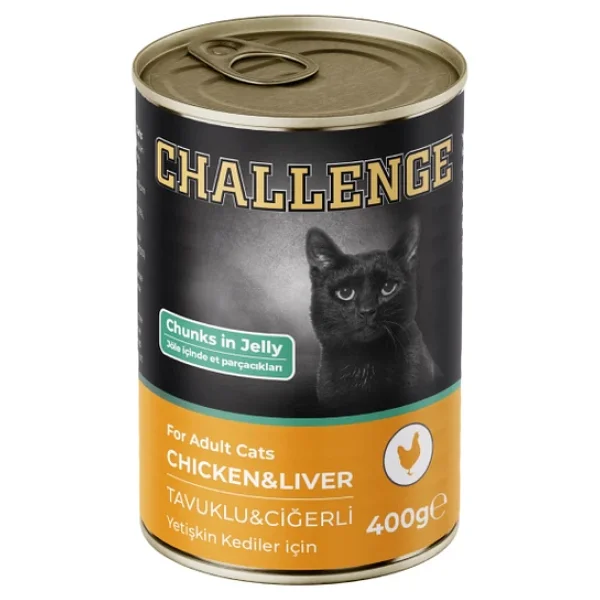 Challenge Tavuklu Ve Ciğerli 400 Gr Yetişkin Konserve Kedi Maması - Görsel 5