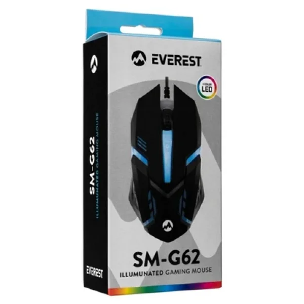 Everest Sm-G62 Optik Kablolu Oyuncu Mouse - Görsel 3