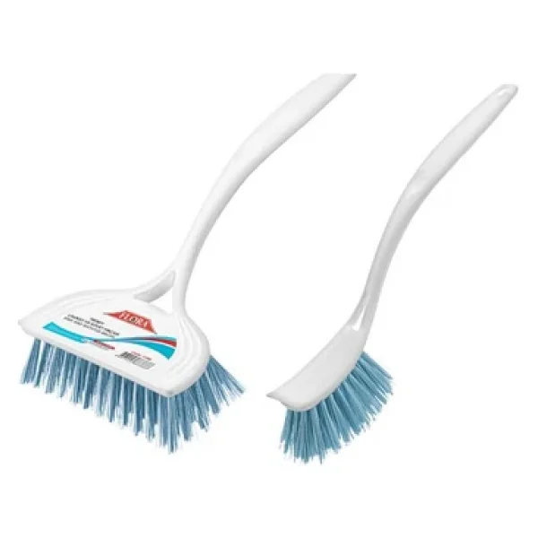 Flora 2 Li Trendy Temizlik Seti, F367 Bulaşık Fırçası + F388 Lavabo Küvet Fırçası Seti - Görsel 3