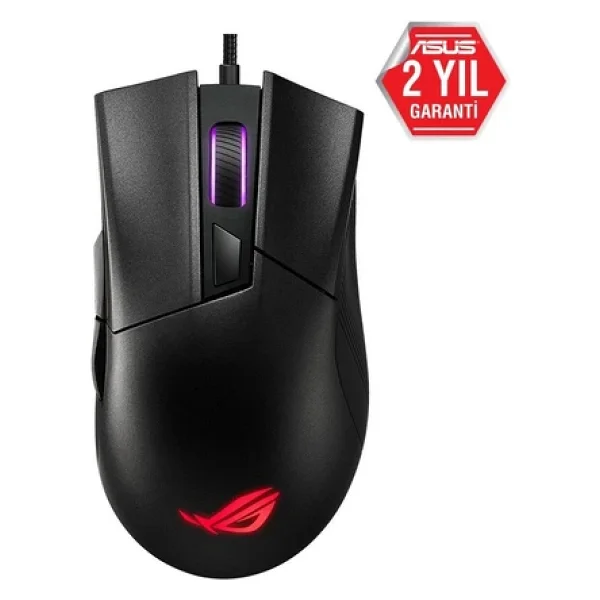 Asus Rog Gladius Iı Core P507 RGB Ergonomik Optik Kablolu Oyuncu Mouse - Görsel 2