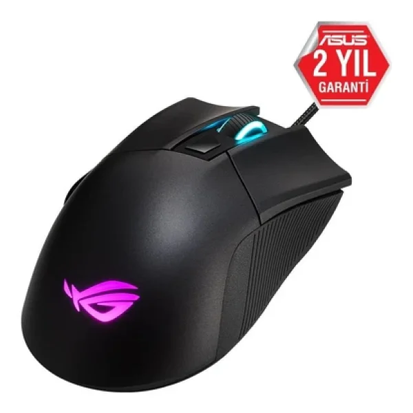 Asus Rog Gladius Iı Core P507 RGB Ergonomik Optik Kablolu Oyuncu Mouse - Görsel 3