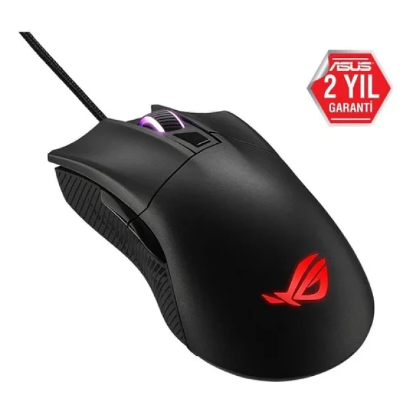 Asus Rog Gladius Iı Core P507 RGB Ergonomik Optik Kablolu Oyuncu Mouse - Görsel 5