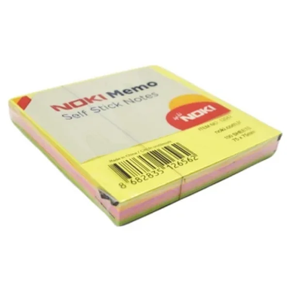 Noki Memo Stick Notes 75x75 Mm Kup Neon Yapiskanli Not Kagidi 100 Yaprak 12042 - Görsel 2