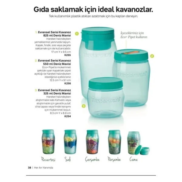 Tupperware Evrensel Kavanoz 825 Ml - Görsel 2