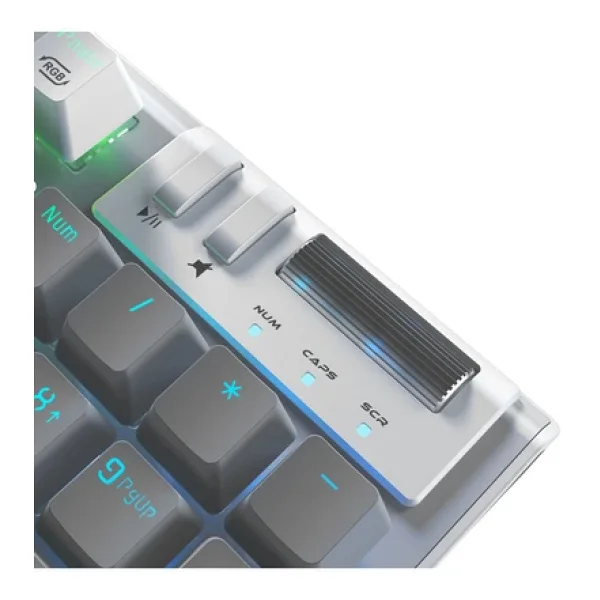 Rampage Carbon Pro RGB Red Switch Kablolu/Kablosuz Mekanik Oyuncu Klavyesi - Görsel 2