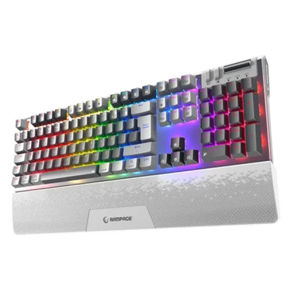 Rampage Carbon Pro RGB Red Switch Kablolu/Kablosuz Mekanik Oyuncu Klavyesi - Görsel 3