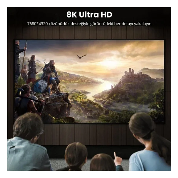 Ugreen 80392 2 M 8K Displayport Kablo - Görsel 2