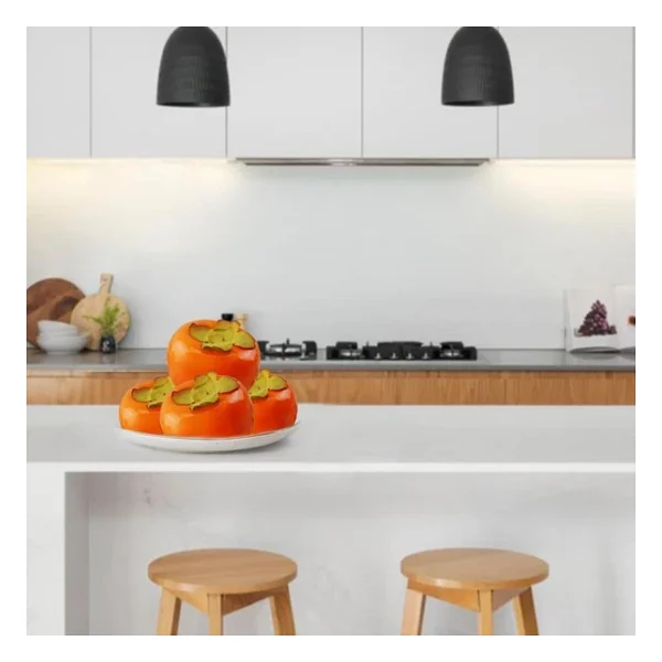 Yapay Meyve Cennet Hurması Fruit Tropik Meyve 12x7cm 1adet - Görsel 5