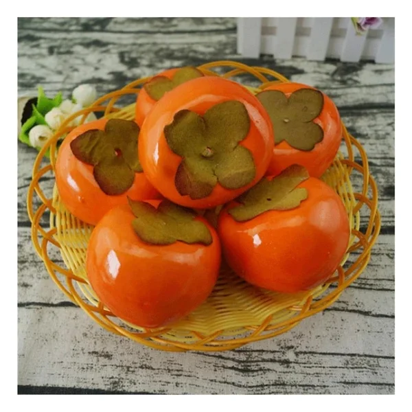Yapay Meyve Cennet Hurması Fruit Tropik Meyve 12x7cm 1adet - Görsel 9