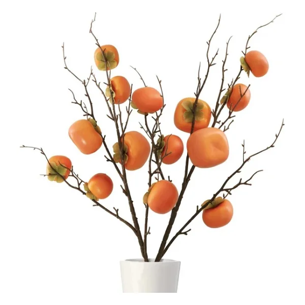 Yapay Meyve Cennet Hurması Fruit Tropik Meyve 12x7cm 1adet - Görsel 8