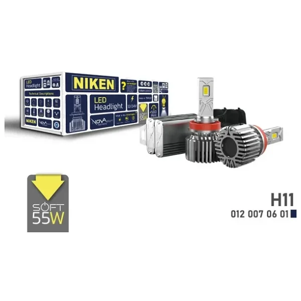 Niken LED Xenon Nova Soft Serisi H11 55w - Görsel 3