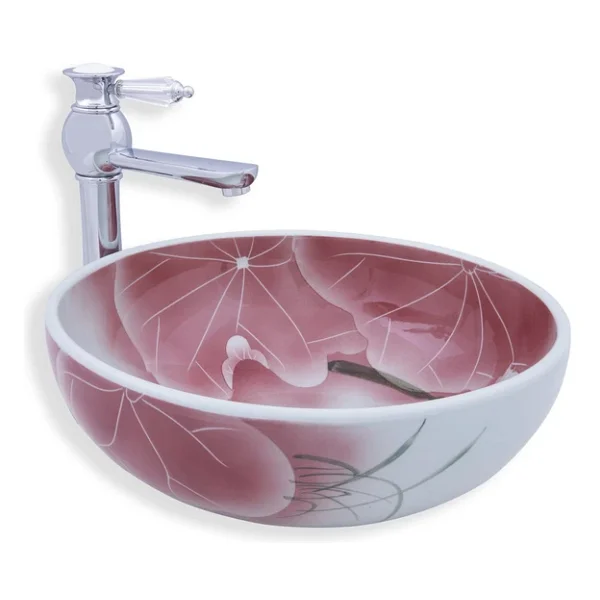 Lena E-6008 Tezgah Üstü Porselen Lavabo - Görsel 4