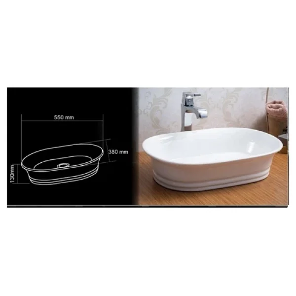 Lena E-4802 Tezgah Üstü Lavabo - Görsel 6