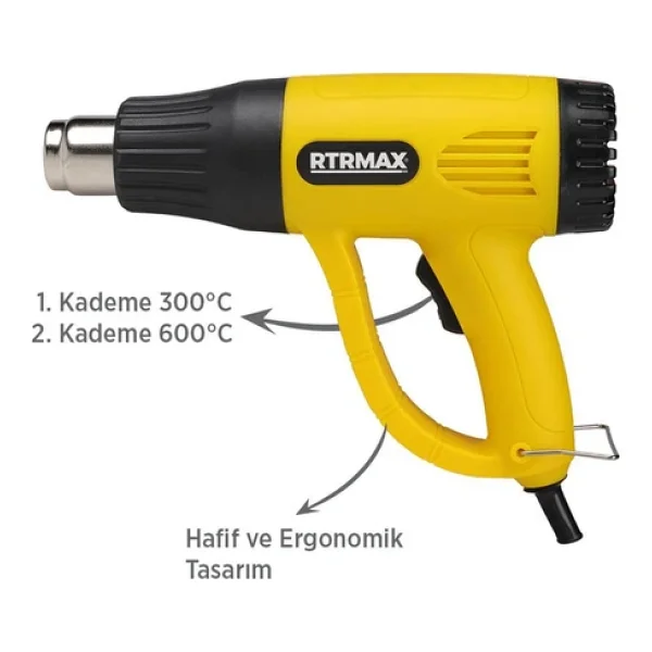 Rtrmax Rtm303a 2000 W Sıcak Hava Tabancası - Görsel 5