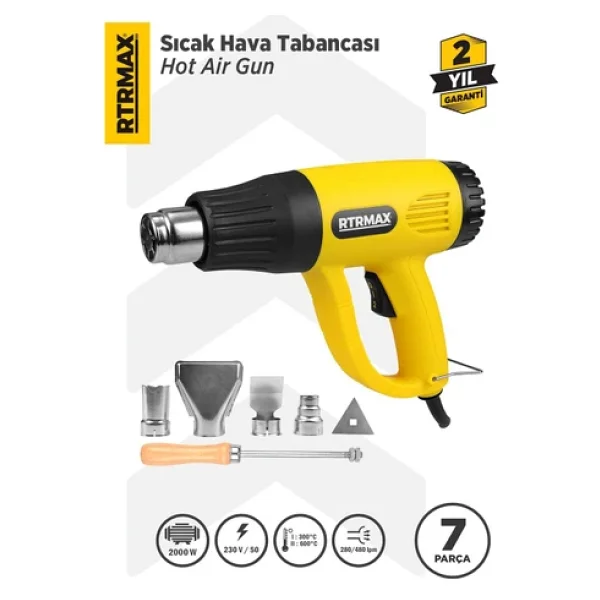 Rtrmax Rtm303a 2000 W Sıcak Hava Tabancası - Görsel 3