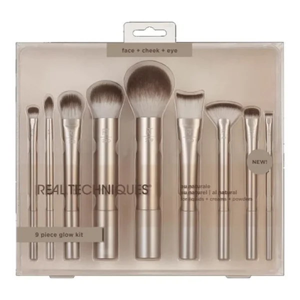 Real Techniques Al Natural 9 Piece Glow Kit -Rt4266 Makyaj Fırça Seti - Görsel 3