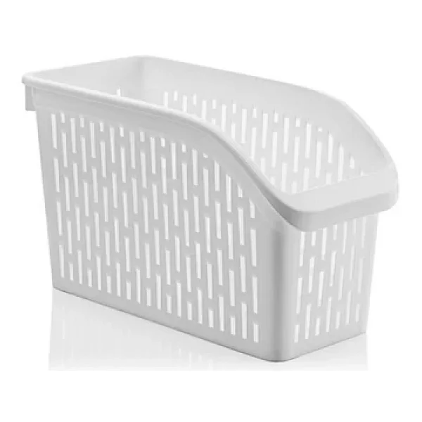 Omnipazar Sy-2170 Plastik Küçük Dolap İçi Sebze Meyve Düzenleyici Beyaz 4 Lü Set Beyaz - Görsel 4