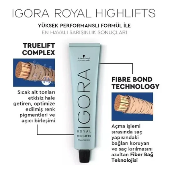Igora Royal Highlifts 12.0 Özel Açıcı Saç Boyası - Görsel 6
