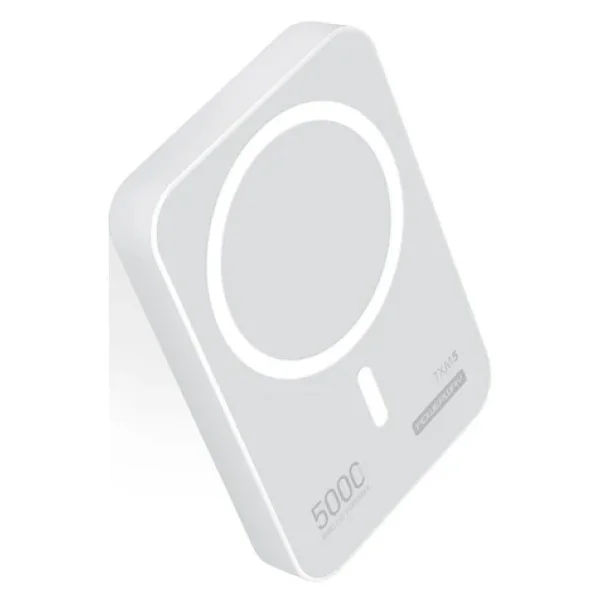 Powerway Txm5 Beyaz 5000 mAh Hızlı Şarj Magsafe Powerbank - Görsel 5