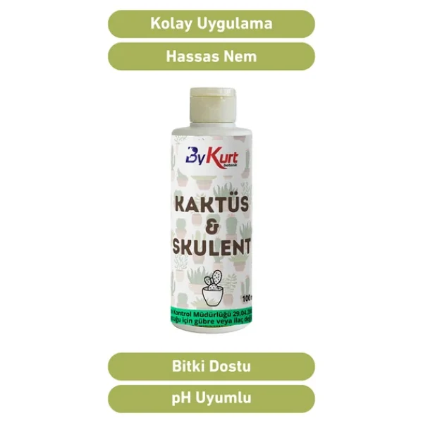 Bykurt Kaktüs & Sukulent Besini 100ml Yavru Ve Çiçek Gelişimini Destekleyen Organik Besin 100 Ml - Görsel 8