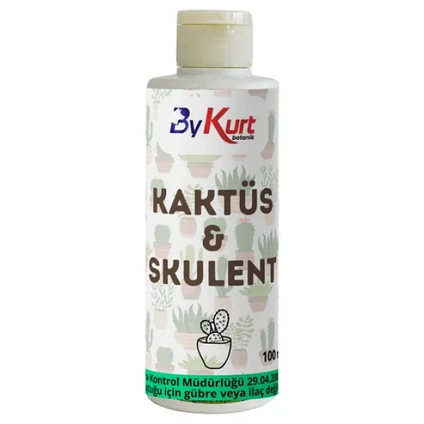 Bykurt Kaktüs & Sukulent Besini 100ml Yavru Ve Çiçek Gelişimini Destekleyen Organik Besin 100 Ml - Görsel 4
