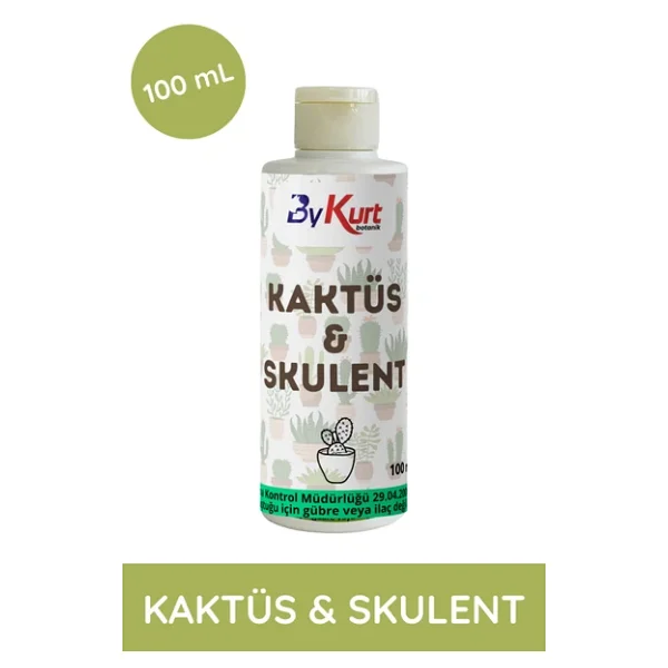 Bykurt Kaktüs & Sukulent Besini 100ml Yavru Ve Çiçek Gelişimini Destekleyen Organik Besin 100 Ml - Görsel 6