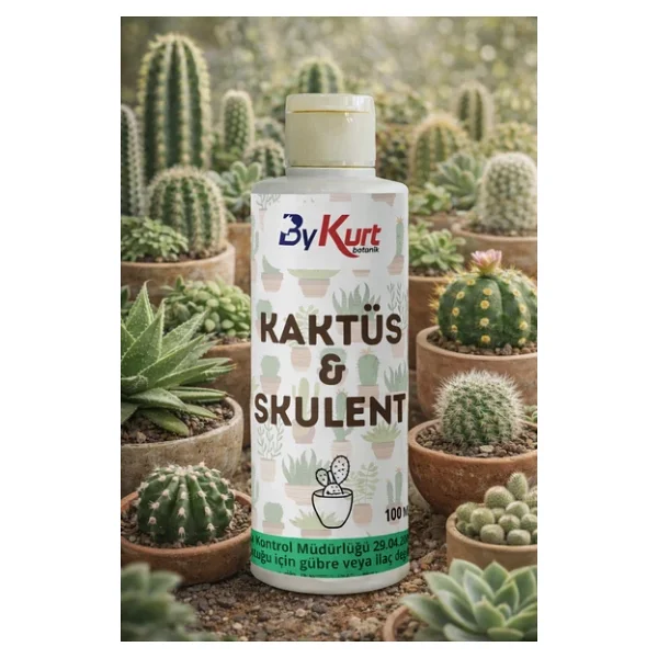 Bykurt Kaktüs & Sukulent Besini 100ml Yavru Ve Çiçek Gelişimini Destekleyen Organik Besin 100 Ml - Görsel 7