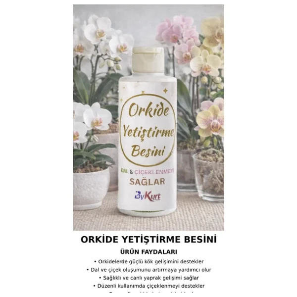 Bykurt Orkide Çiçeklenme Ve Dal Gelişim Besini 200ml Güçlü Organik Takviye - Görsel 3