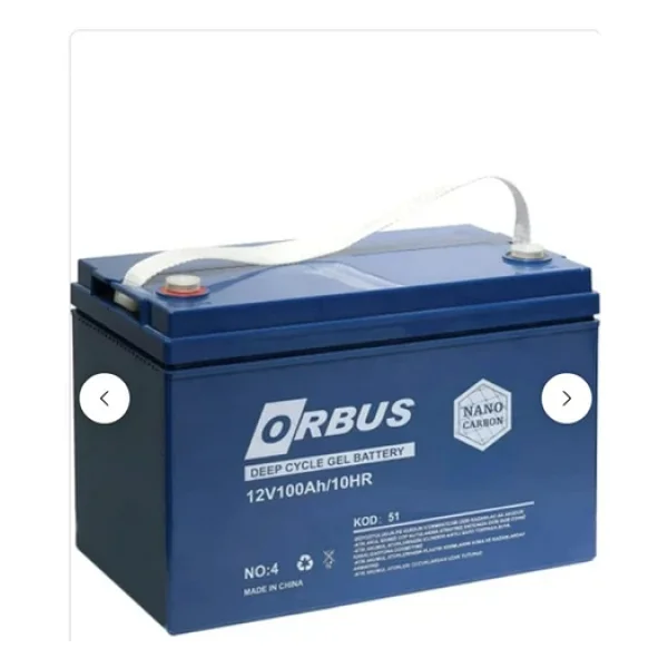 Orbus 12v 100ah Deep Cycle Nano Carbon Jel Akü - Görsel 3