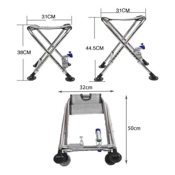 Sunup Sn-25796 Katlanabilir Balıkçı Taburesi - Görsel 6