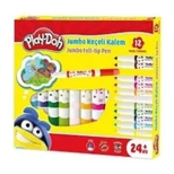 Play-Doh Play-Ke020 6 Mm 12'li Jumbo Keçeli Kalem Seti - Görsel 6