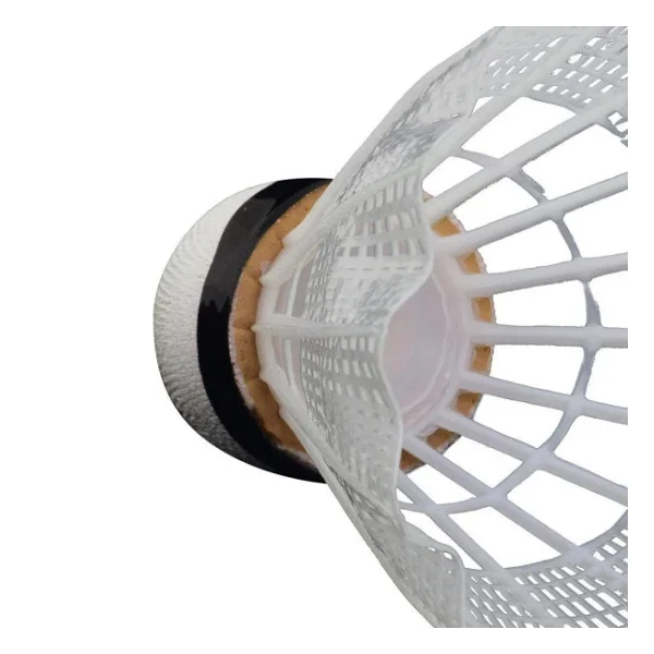 Delta Orta Hız Sevenler İçin Pratik Kutusunda 6 Adet Mantar Kafa Deluxe Badminton Topu - Görsel 3