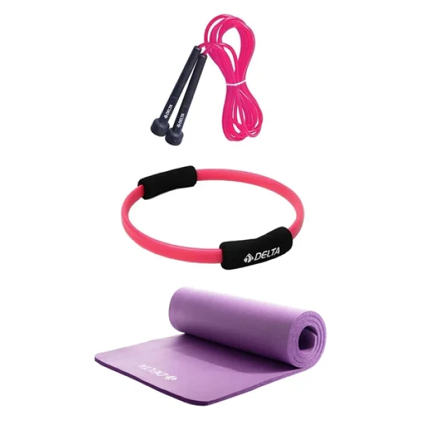 Delta 10 Mm Pilates Minderi 35 Cm Pilates Çemberi Atlama İpi Seti - Görsel 3