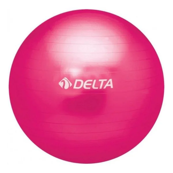Delta 55 Cm Dura-Strong Deluxe Fuşya Pilates Topu - Görsel 3