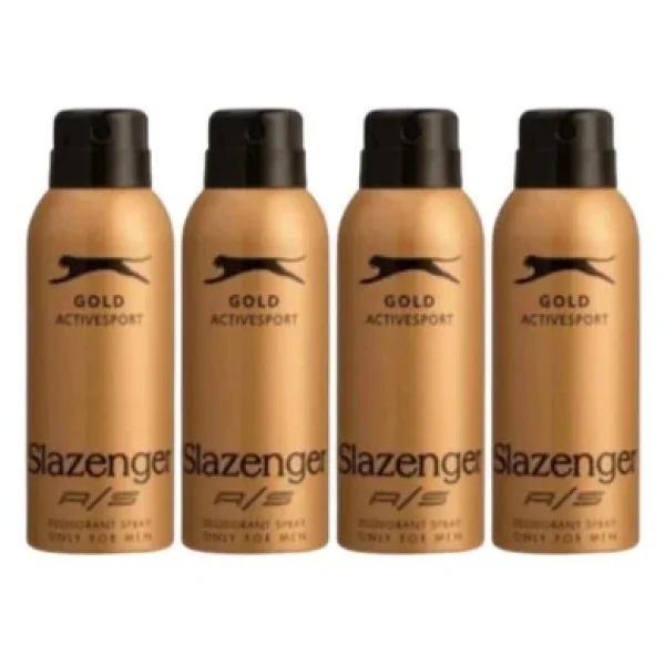 Slazenger Gold Active Sport 150 Ml 4 Adet Erkek Deodorant - Görsel 2