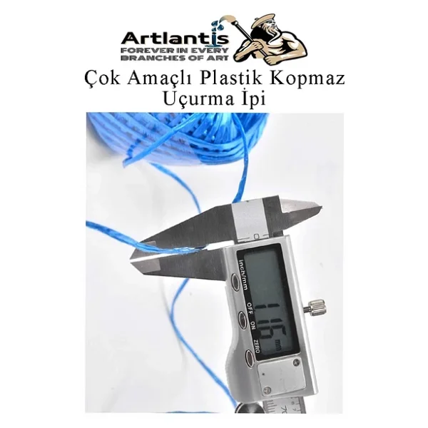 Çok Amaçlı Plastik Kopmaz Uçurtma İpi Çamaşır İpi 4 Adet Renkli 200 Metre Naylon İp Çırpı İpi Çizim İnşaat Duvar İpi - Görsel 4