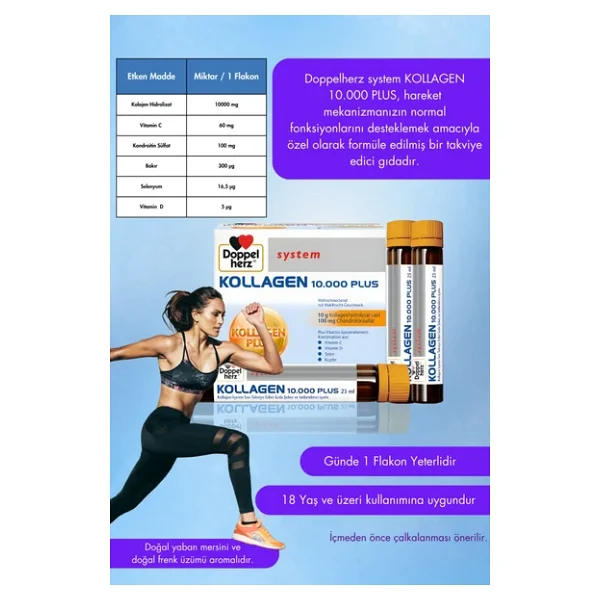 Doppelherz System Kollagen 10.000 Plus 25 Ml 30 Flakon - Görsel 8