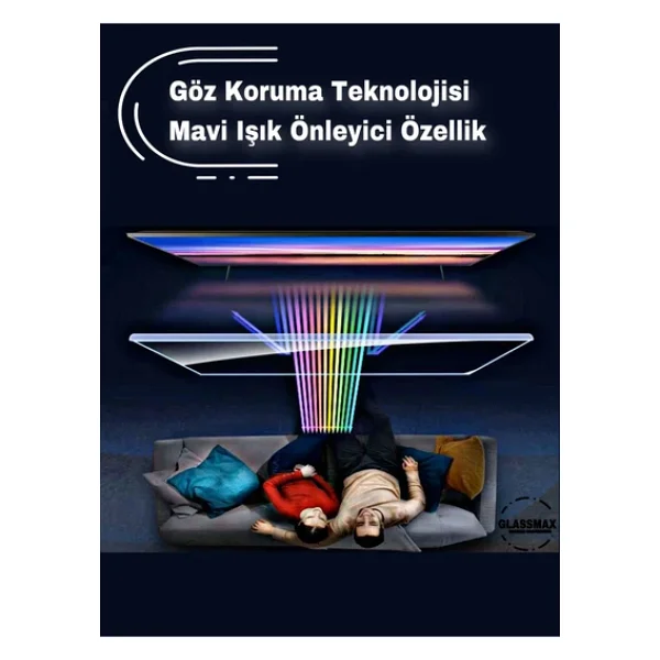 Glassmax Samsung 43q60b (QLED) Uyumlu 43" Inç 109 Ekran TV Ekran Koruyucu - Görsel 5