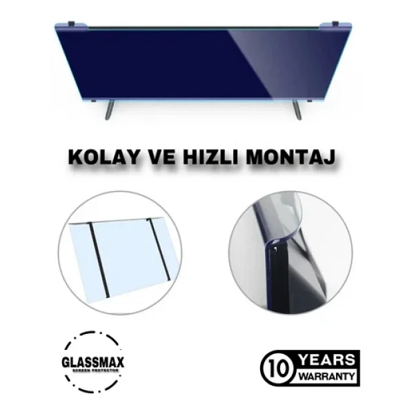 Glassmax Samsung 43q60b (QLED) Uyumlu 43" Inç 109 Ekran TV Ekran Koruyucu - Görsel 6
