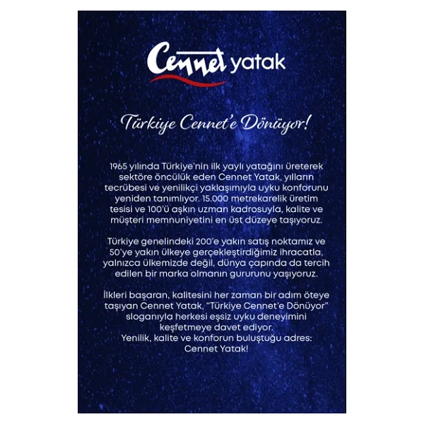 CENNET YATAK Zambak Modeli Tek Kişilik Antibakteriyel Pedli Yatak Full Ortopedik Paket Yaylı Yatak - Görsel 9