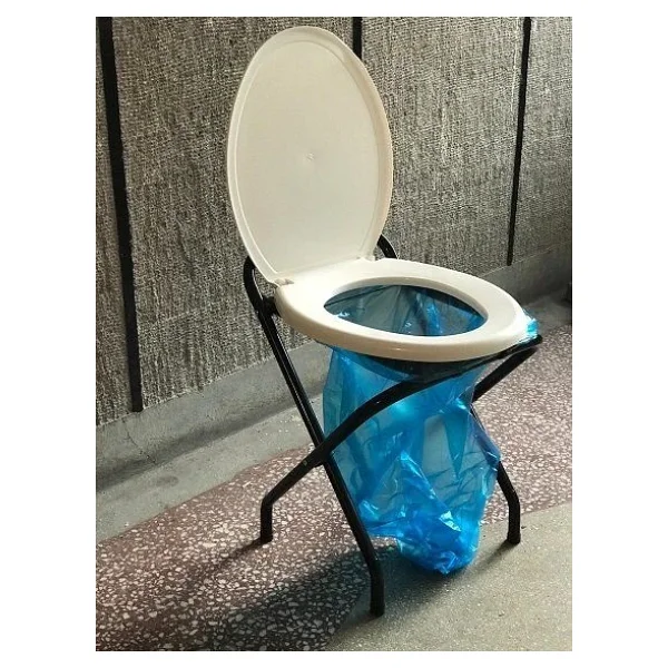 Portatif Wc Katlanabilir Portatif Hasta Wc - Görsel 3