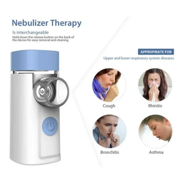 Air Pro 3 Nebulizator El Tipi Mini Mobil Şarjlı Nebülizator Sessiz Mesh Mobil Nebül X Yeni - Görsel 4