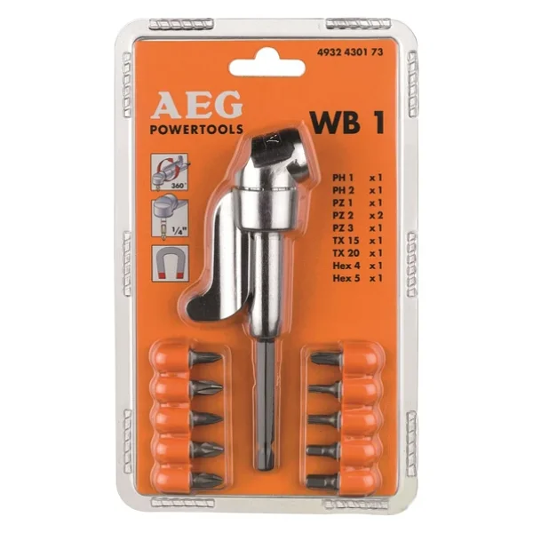 Aeg Wb1 10 Parça Köşe Vidalama Adaptörü - Görsel 7