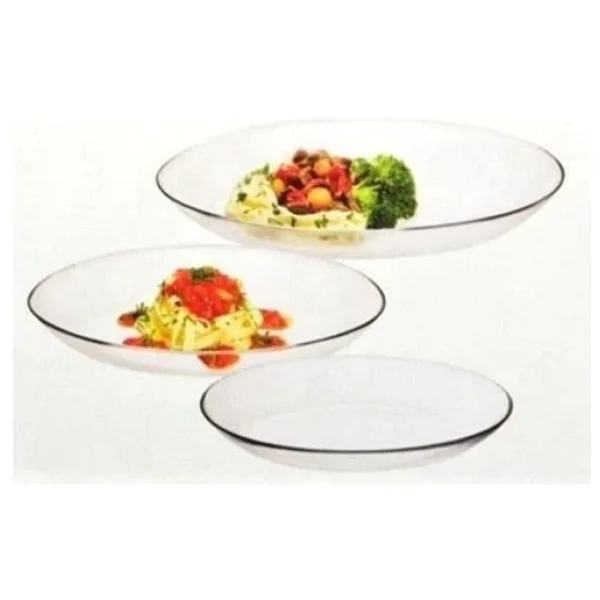Paşabahçe Invitation 10356 3'lü 17 cm Kayık Tabak - Görsel 4