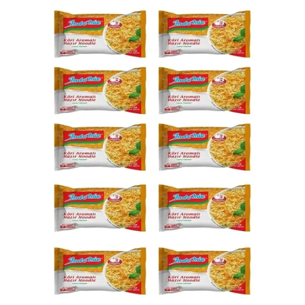Indomie Köri Aromalı Hazır Noodle 10'lu - Görsel 3