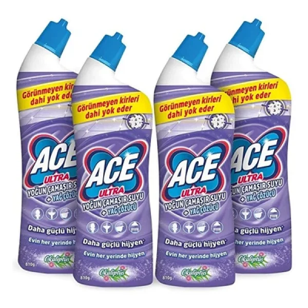 Ace Ultra Yoğun Kıvamlı Okaliptus Çamaşır Suyu 750 Ml 4'lü - Görsel 4