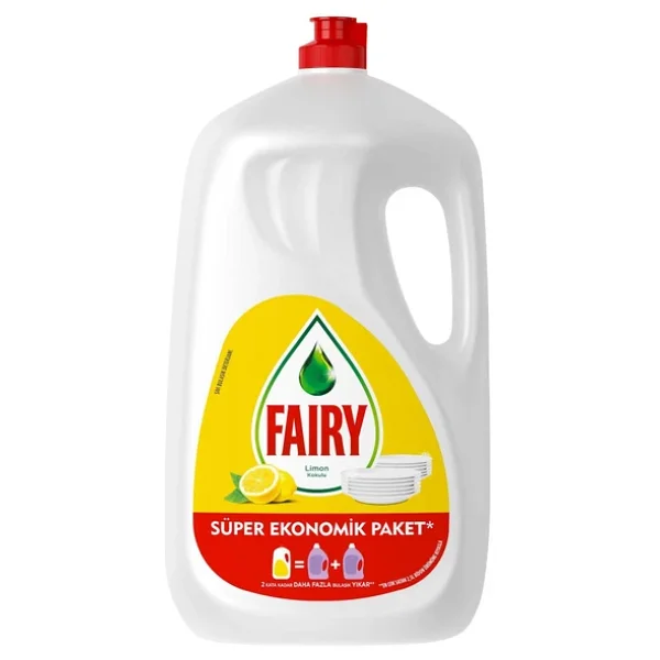 Fairy 2600 Ml 2'li Limonlu Sıvı Bulaşık Deterjanı - Görsel 3